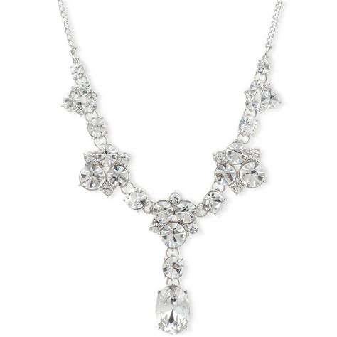 givenchy crystal drop necklace|Givenchy crystal stone collar necklace.